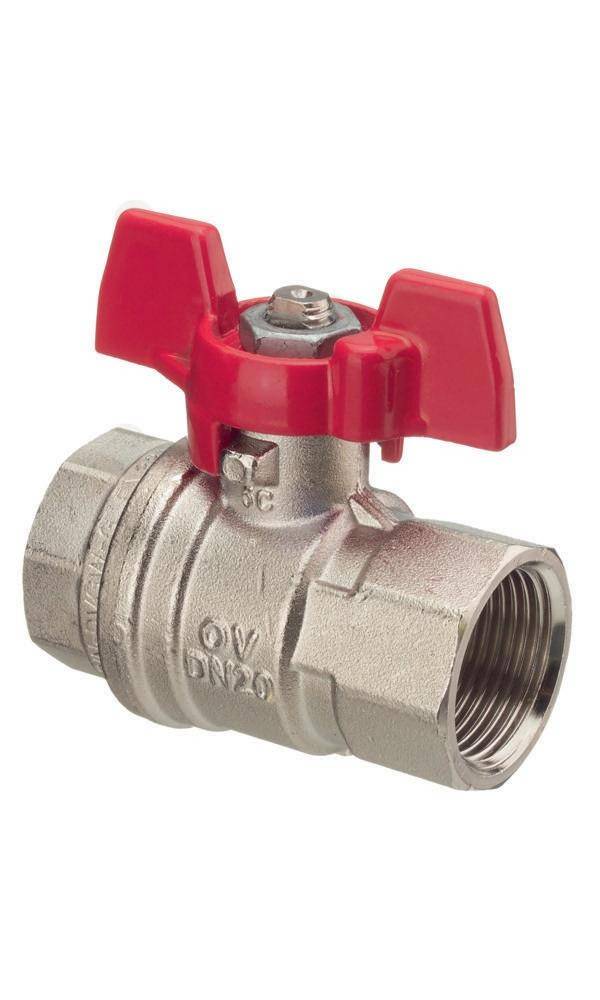 Oventrop OV Kugelhahn Optibal mit Flügelgriff, PN 16 DN 32, 1 1/4Zoll