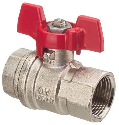 OVENTROP 1076103 OV Kugelhahn Optibal mit Flügelgriff, PN 16 DN 10, G 3/8Zoll