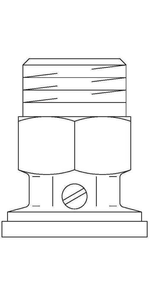 Oventrop Sperrventil SVA Messing DN 25, 1Zoll, G 1 1/2Zoll