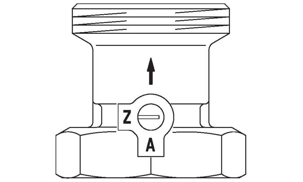 Oventrop OV Sperrventil SVE Messing DN 32, 1 1/4Zoll, G 2Zoll
