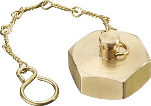 OV Verschlusskappe m Dichtsch und Kette für DN 20 (R 1Zoll IG