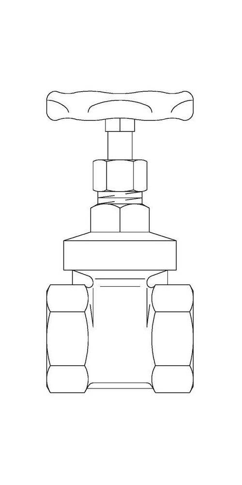 Oventrop OV Muffenschieber Hygate ATR PN 25, Rotguss DN 50, R 2Zoll IG