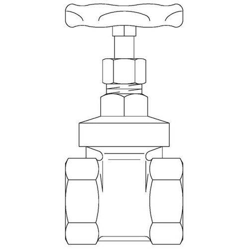 Oventrop OV Rotguss Muffenschieber DIN 3352, 1