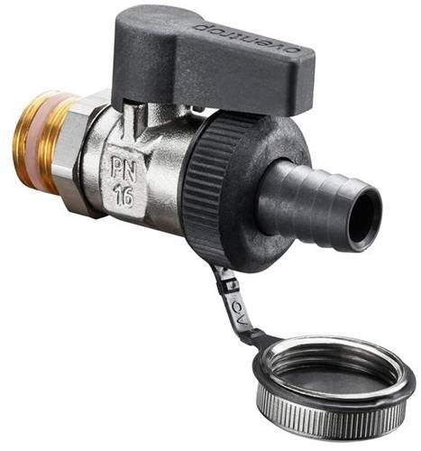 Oventrop Kugelhahn Optiflex Messing vernickelt, PN 16 DN 15, 1/2" AG, VPE 50