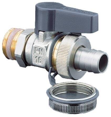 Oventrop Kugelhahn Optiflex Messing vernickelt, PN 16 DN 15, 1/2" AG, VPE 50
