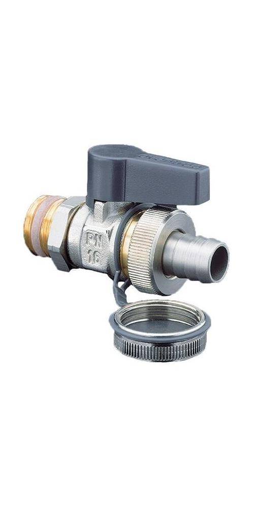 Oventrop OV Kugelhahn Optiflex Messing vernickelt, PN 16 DN 15,