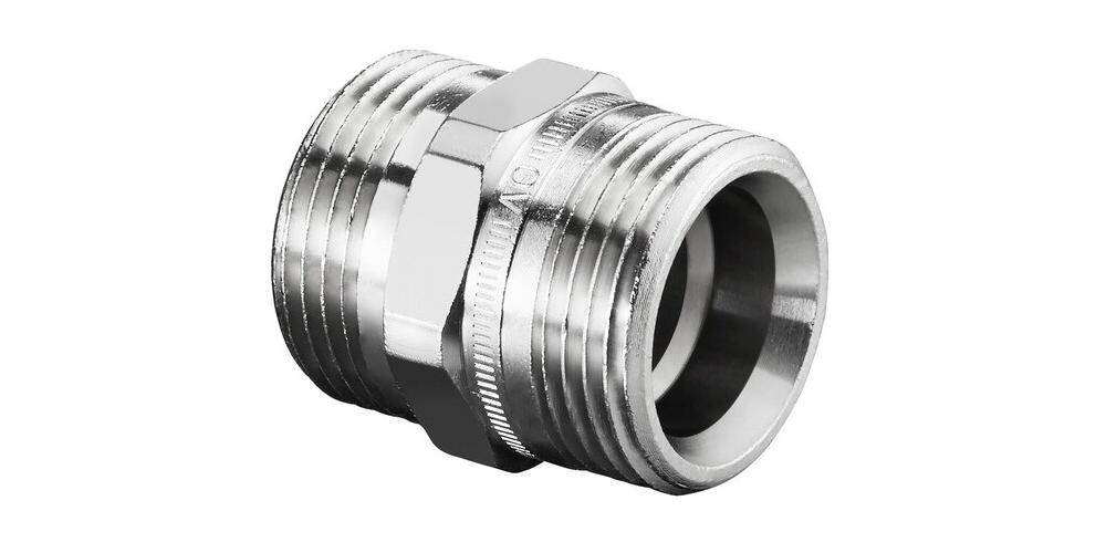 Oventrop OV Doppelnippel Messing, vernickelt, G 3/4Zoll AGxG 3/4Z