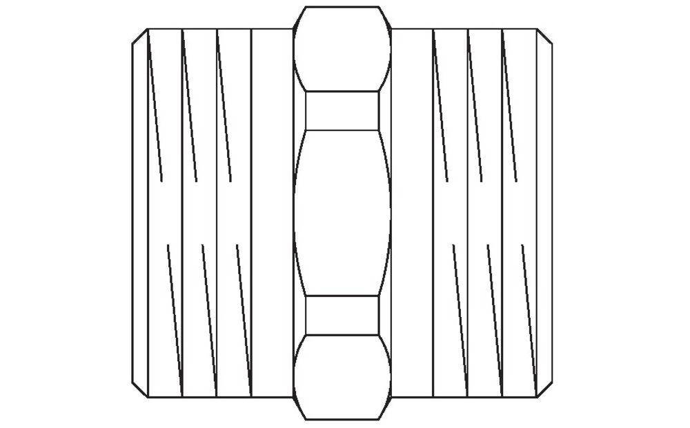 Oventrop OV Doppelnippel Messing, vernickelt, G 3/4Zoll AGxG 3/4Z