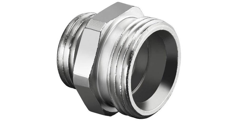 Oventrop OV Einschraubstutzen R 1/2Zoll AGxG 3/4Zoll AG, Messing, vern