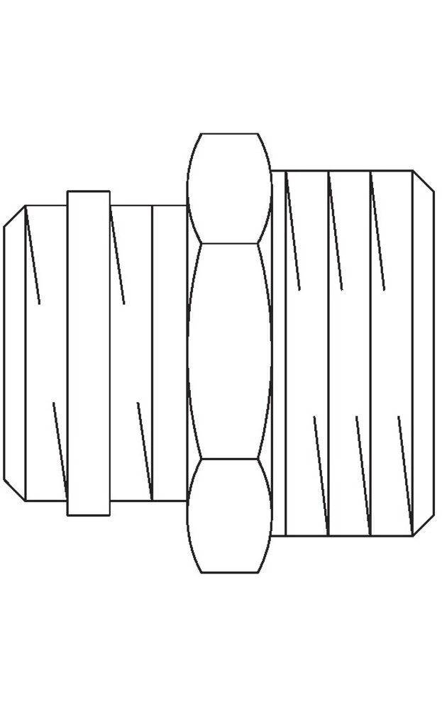 Oventrop OV Einschraubstutzen R 1/2Zoll AGxG 3/4Zoll AG, Messing, vern