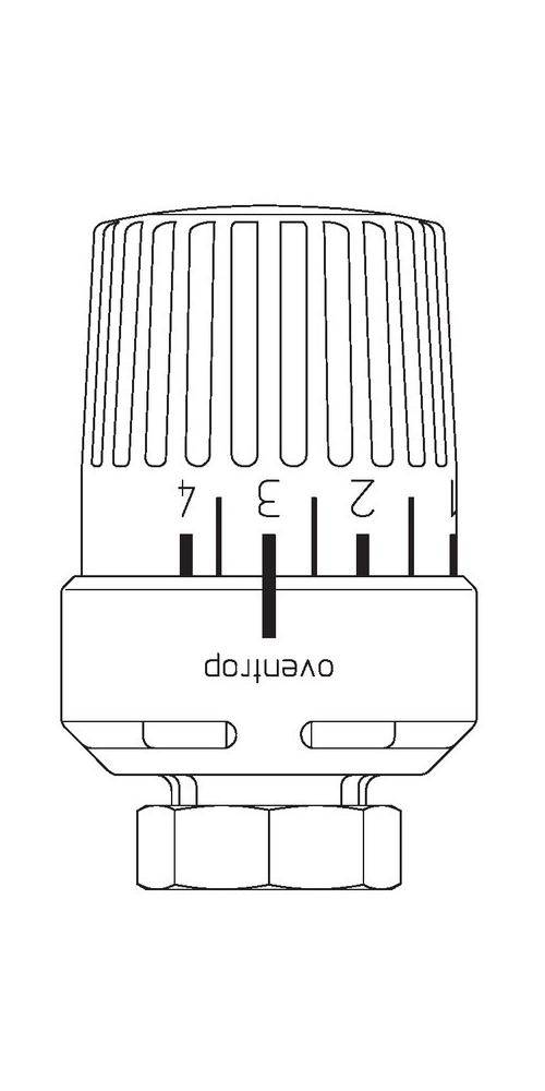 Oventrop Thermostat Uni RTLH wei, Sollwert 10-40 C