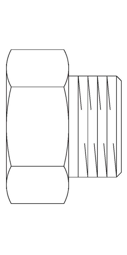 Oventrop OV Reduzierstück Messing 1Zoll IGx3/4Zoll AG