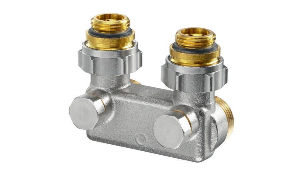 Oventrop OV Umlenkstück m Absp. Wi-Eck R-abst. 50 1/2Zoll AGx3/4