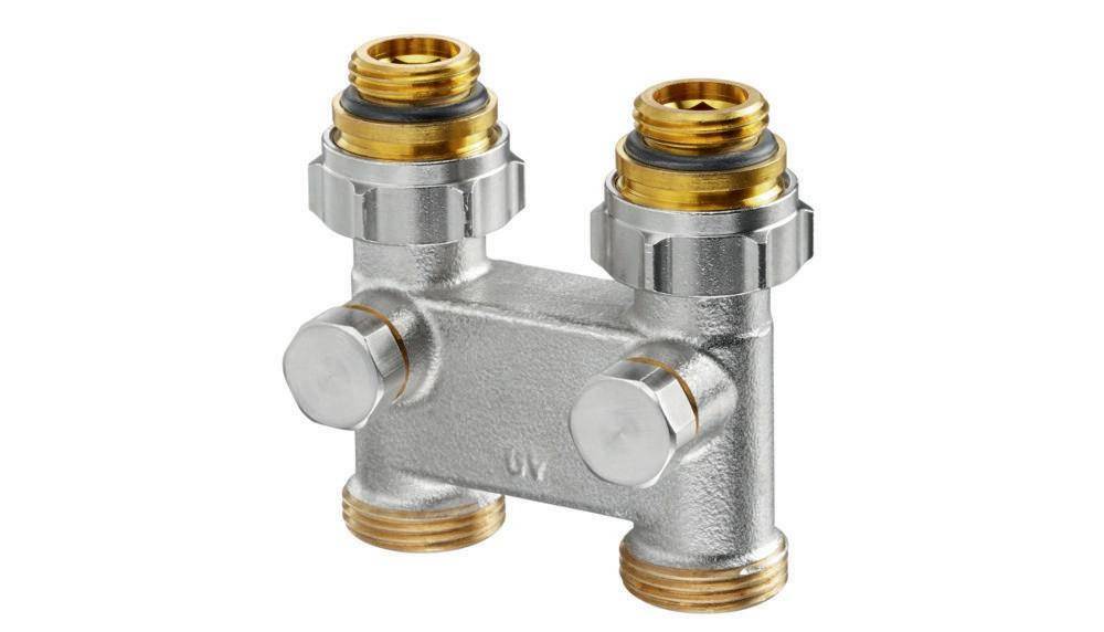 Oventrop OV Umlenkstück m Absp. DG R-abst. 50 1/2Zoll AGx3/4Zoll