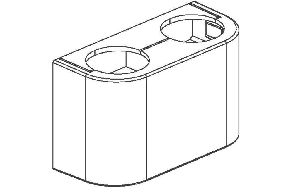 Oventrop OV Design-Abdeckung für ZB-Absperrverschraubungen weiß