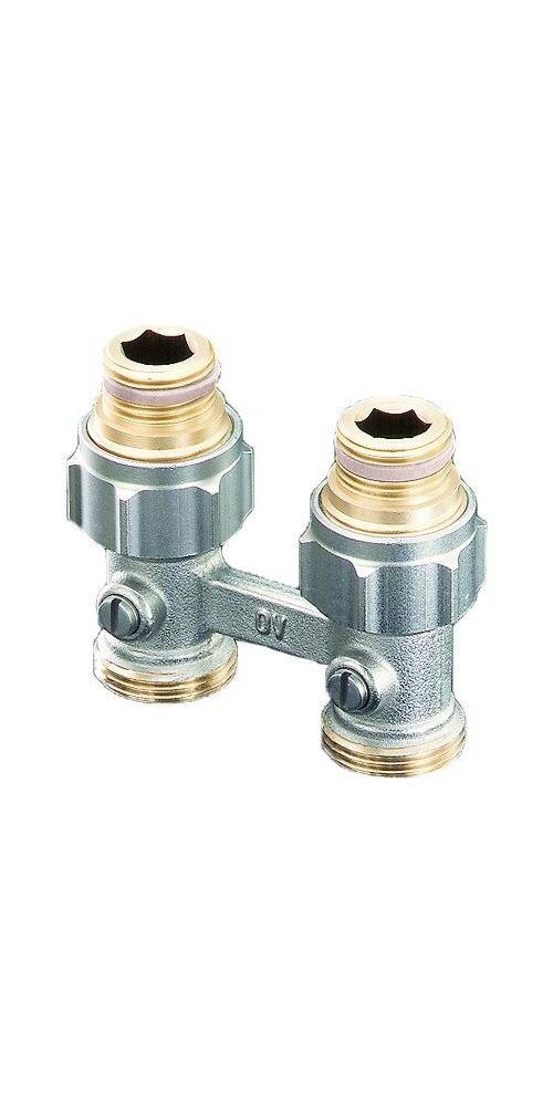 Oventrop OV Absperrverschraubung ZB Multiflex F 1/2Zoll AGx3/4Zoll AG