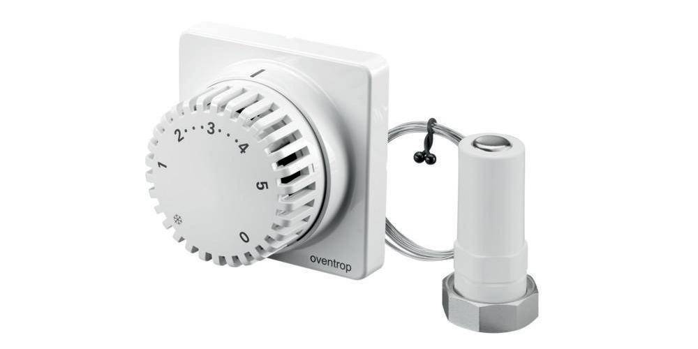 Oventrop Thermostat Uni FH mit Fernverstellung, wei Kapillarrohr 2000
