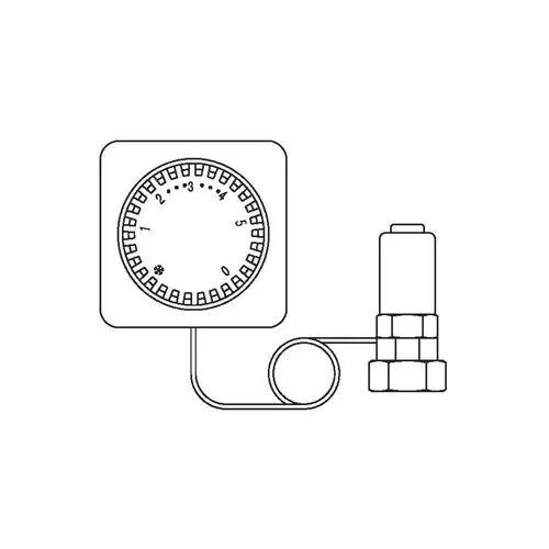 Oventrop Thermostat Uni FH mit Fernverstellung, weiß Kapillarrohr Oventrop Thermostat Uni FH mit Fernverstellung, weiß Kapillarrohr