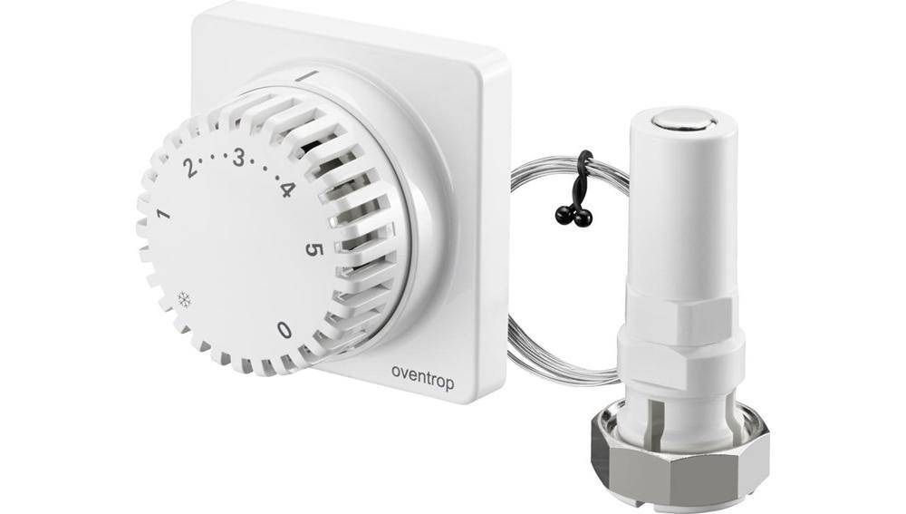 Oventrop Thermostat Uni FD mit Fernverstellung, weiß Kapillarrohr 2000 mm