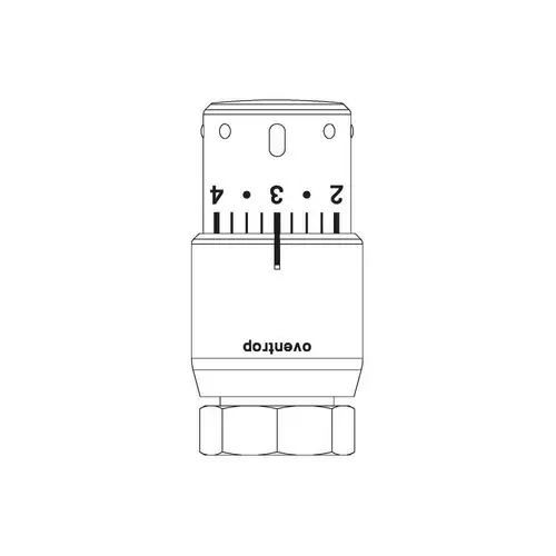 Oventrop Thermostat Uni SH weiß/verchromt Oventrop Thermostat Uni SH weiß/verchromt