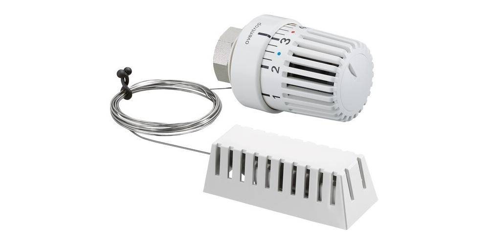 Oventrop Thermostat Uni LH mit Fernfhler, wei Kapillarrohr 2000 mm