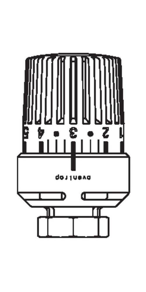 Oventrop Thermostat Uni L 7-28 GrC, mit Flssig-Fhler wei, mit