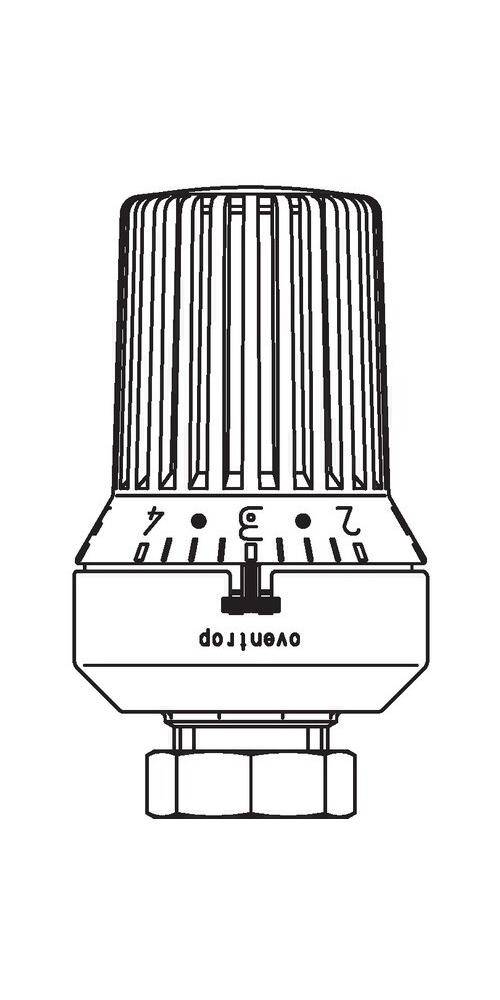 Oventrop OV Thermostat Uni XHM 7-28 GradC weiß
