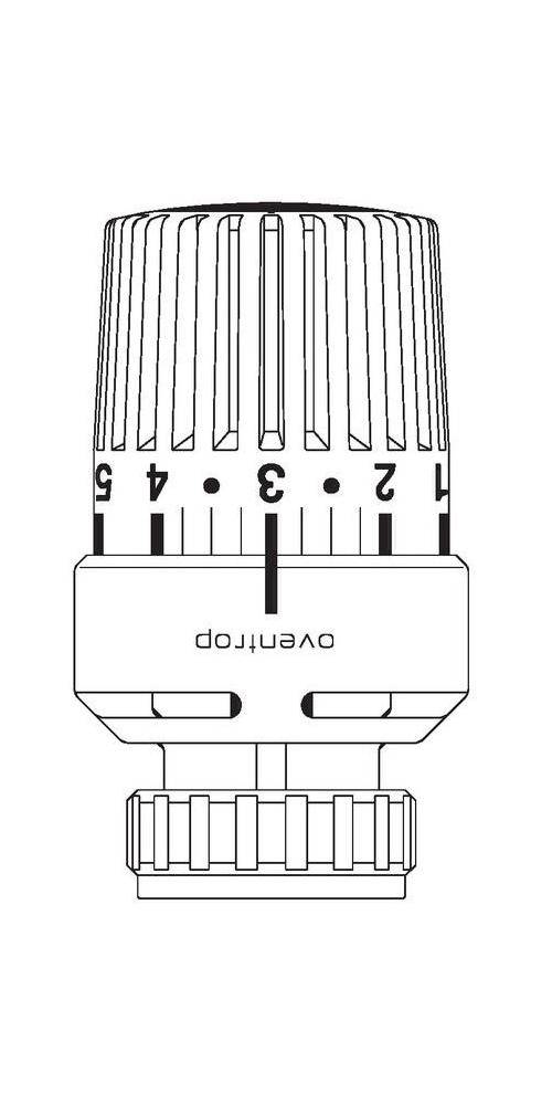 Oventrop Thermostat Uni LD wei, mit Nullstellung