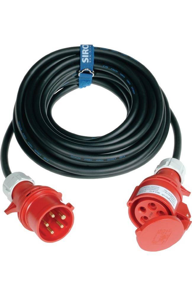 JÄGER CEE-Verlängerung 16 A 400 V 10 m H07RN-F 5 x 2,5 mm² schwarz