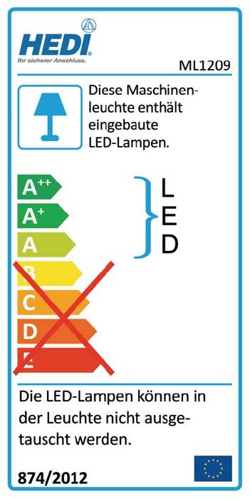 HEDI Maschinenleuchte ML1209 LED IP64