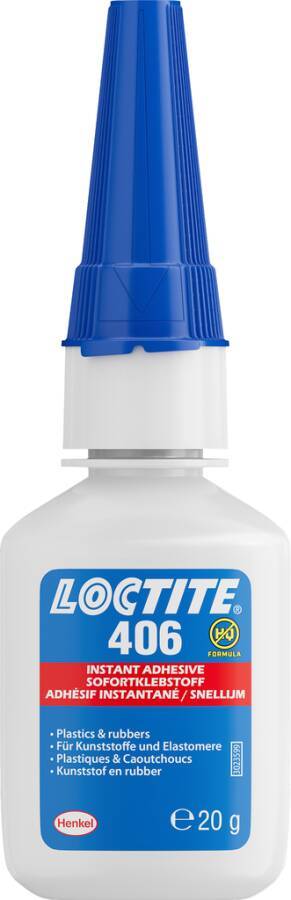 Sofortkleber Kunststoff / Gummi Loctite 406 1919335 Gebindeart Flasche Inhalt 20 g