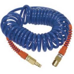 Spiralschlauch-Standardkupplung-Set, PU, Schl.-ø 9,5x6,3, 6,0 m - 113449