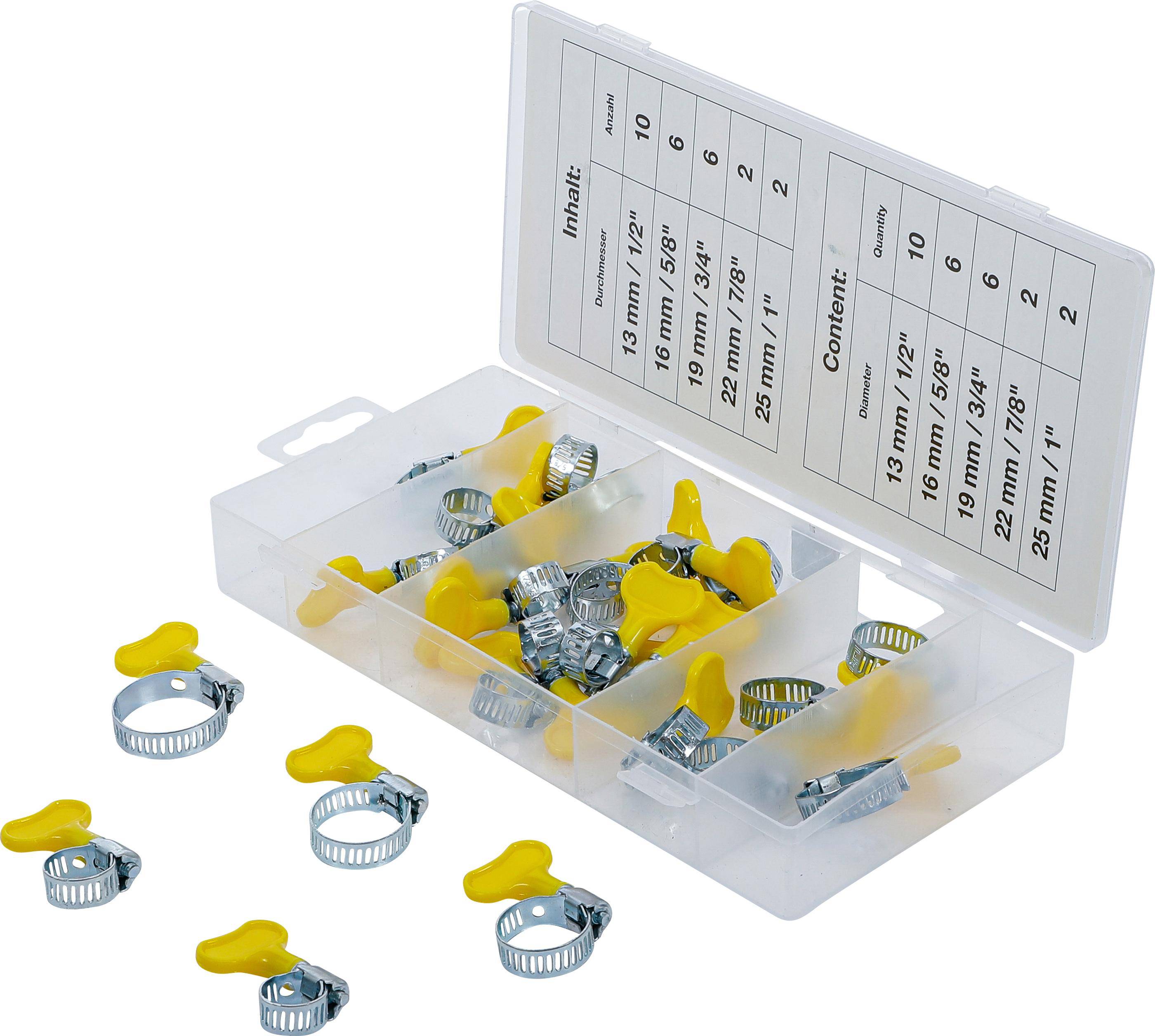 BGS technic Griff-Schlauchschellen-Sortiment | 26-tlg.