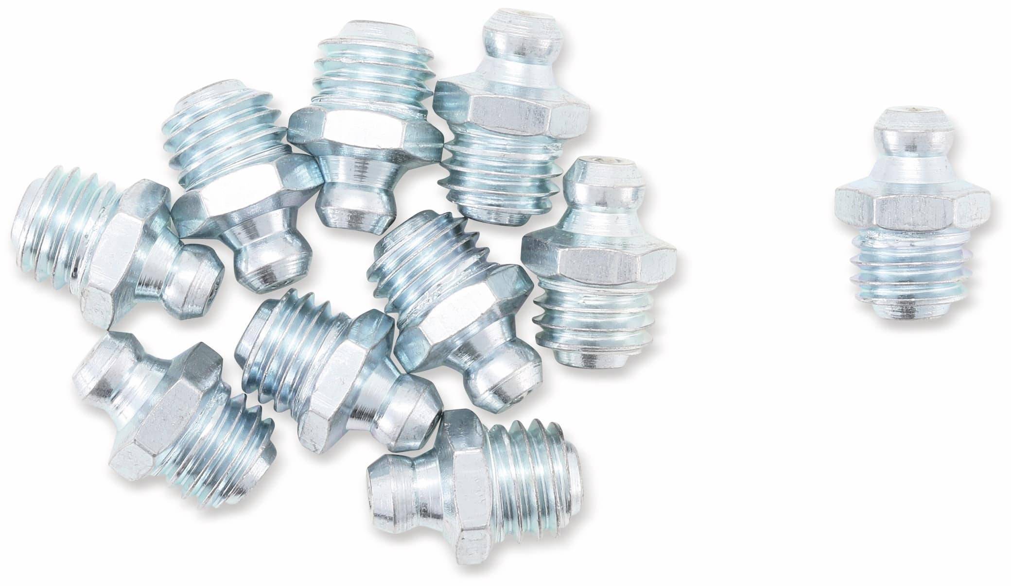 BGS TECHNIC Schmiernippel-Set, 8065, 110-teilig