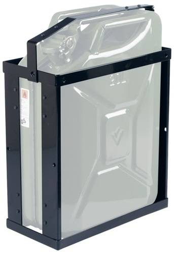 Kanisterhalterung L.370mm B.185mm H.500mm schwarz lack.3,3 kg