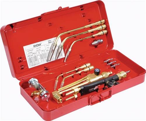 Schweiß- u.Schneidgarnitur RHÖNA Kombi 17 AC Injektor Schneidb.b.100mm GCE RHÖNA