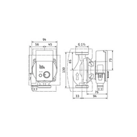 Wilo Hocheffizienzpumpe Yonos PICO plus Typ 25/1-6-130, Rp 1Zoll, Wilo Hocheffizienzpumpe Yonos PICO plus Typ 25/1-6-130, Rp 1Zoll,
