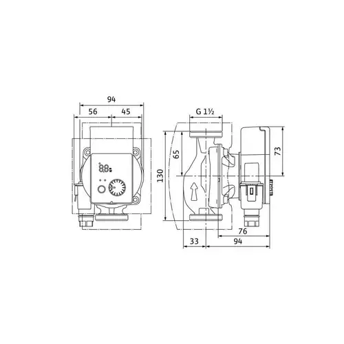 Wilo Hocheffizienzpumpe Yonos PICO plus Typ 25/1-4-130, Rp 1Zoll, Wilo Hocheffizienzpumpe Yonos PICO plus Typ 25/1-4-130, Rp 1Zoll,