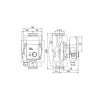 Wilo Hocheffizienzpumpe Yonos PICO plus Typ 25/1-4, Rp 1Zoll, 180mm Wilo Hocheffizienzpumpe Yonos PICO plus Typ 25/1-4, Rp 1Zoll, 180mm