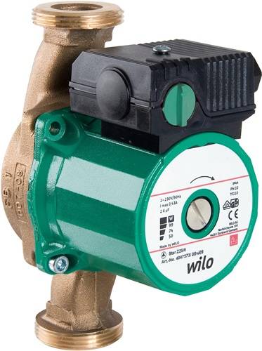 Wilo Standardpumpe Star-Z Typ 25/2 EM, Rp 1Zoll, 180mm