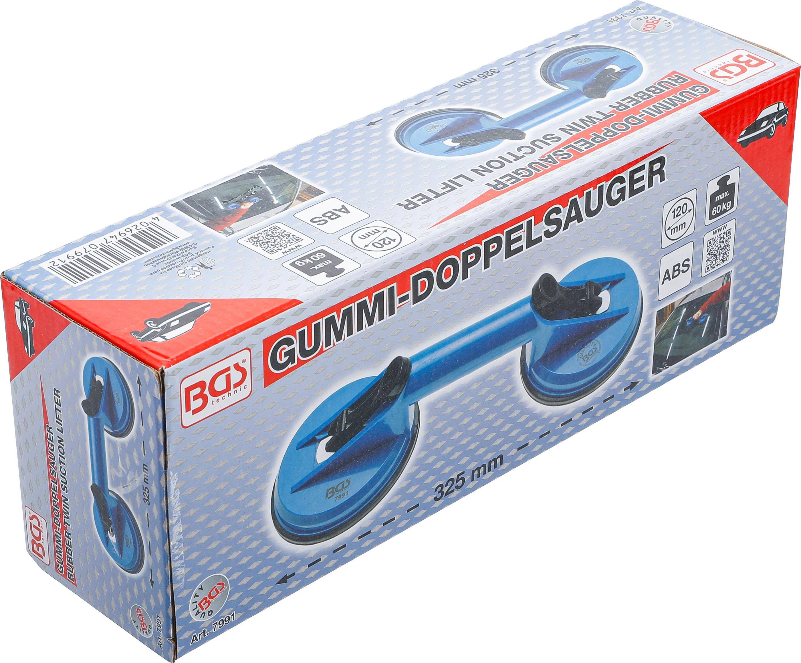BGS technic Gummi-Doppelsauger | ABS | 120 mm | 325 mm