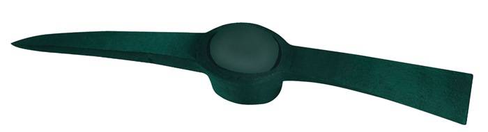 Ein dunkelgrünes Armband mit einer ovalen Scheibe, die in der Mitte angebracht ist und möglicherweise zum Halten oder Präsentieren eines Gegenstands vorgesehen ist.