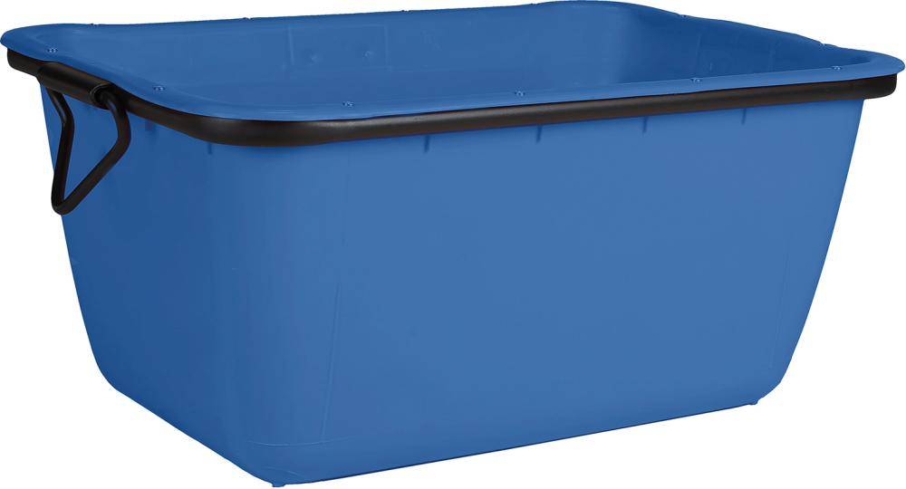 Mörtelkübel 200 L, blau kranbar