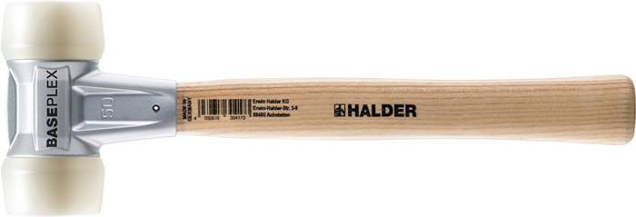 Schonhammer BASEPLEX L.270mm Kopf-D.25mm hart HO Nyl.weiß HALDER