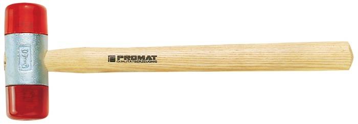 Plastikhammer Kopf-D.50mm Kopf-L.115mm Celluloseacetat rot HO PROMAT