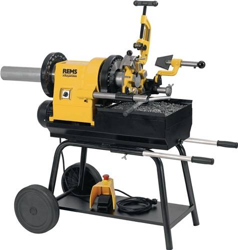 Gewindeschneidmaschine "REMS Magnum 3010 T R 2 1/2-3 " - 1/2" bis 3" - inkl. Schneidkopf - mit fester Spänewanne - Werkzeugsatz R 2 1/2"-3"