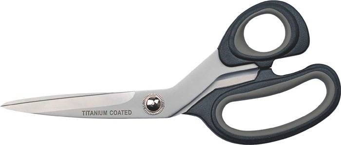 Universalschere 210mm m.2K-Auge titanbeschichtet schwarz/grau