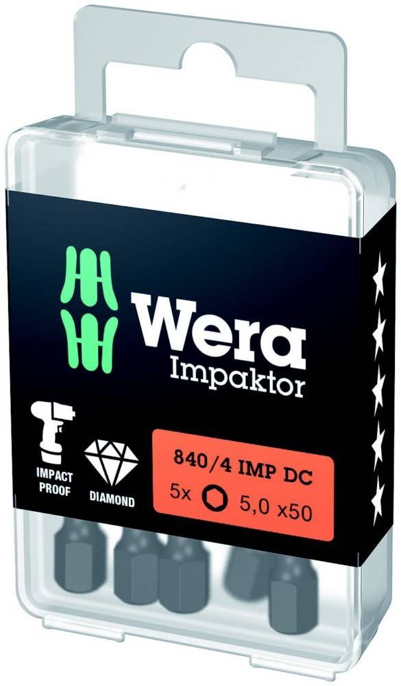 Wera Werk Bits 840/4 IMP DC Hex-Plus DIY