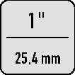 Kraftschraubereins.K 21 L 1 Zoll SW 30mm L.100mm GEDORE