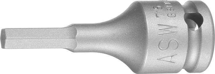 Kraftschraubersteckschlüsseleinsatz 715 3/8 Zoll 6KT SW 10mm L.50mm ASW